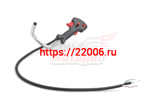 Ручка газа в сборе (рукоятка+трубка) С/О мотокосы GBC-026/033/043