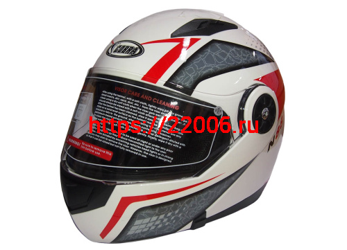 Шлем модуляр COBRA JK115, черный(7), белый с красным(4), серый(6) размеры XL внутр.солнцезащ. ОЧКИ Шлем модуляр COBRA JK115, черный(7), белый с красным(4), серый(6) размеры XL внутр.солнцезащ. ОЧКИ