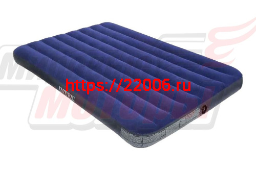 Матрас кемпинговый флок 137х191х25 см без насоса (64758) INTEX