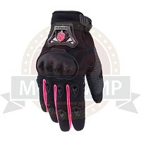 Перчатки женские SCOYCO (оригинал) МС-29W, черный с розовым, р-р  M