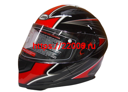 Шлем интеграл COBRA JK313, черный с красным(2), черный/синий(9), размеры L Шлем интеграл COBRA JK313, черный с красным(2), черный/синий(9), размеры L