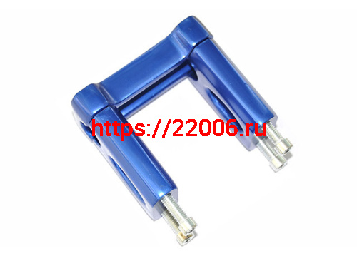 Кронштейн руля питбайк ТИП-2 синий Кронштейн руля питбайк ТИП-2 синий