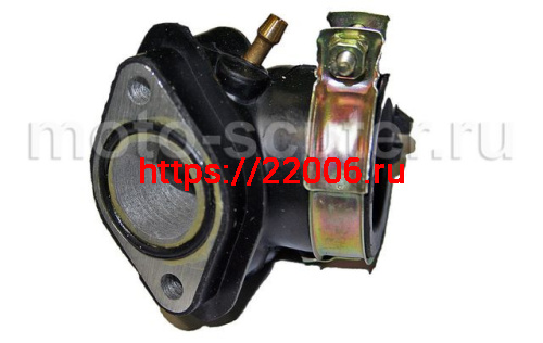 Патрубок карбюратора 152QMI, 157QMJ 125/150сс 4Т (впускной коллектор) ТММР Патрубок карбюратора 152QMI, 157QMJ 125/150сс 4Т (впускной коллектор) ТММР