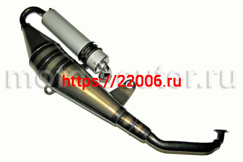 Глушитель 4Т 139QMB GY6-50сс (саксофон) Глушитель 4Т 139QMB GY6-50сс (саксофон)