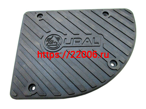 Площадка подножки коляски Урал с резиновой накладкой Площадка подножки коляски Урал с резиновой накладкой