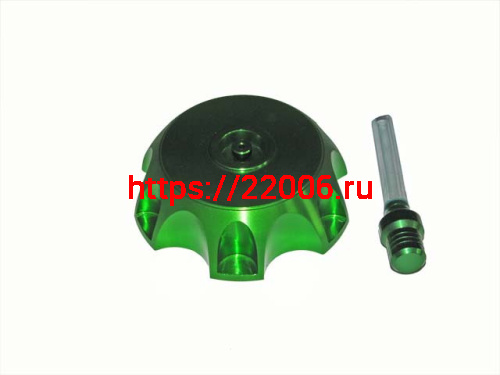 Крышка (пробка) бензобака алюминиевая PITBIKE (зеленая) Крышка (пробка) бензобака алюминиевая PITBIKE (зеленая)