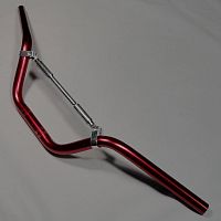 Руль Альфа красного цвета (ТЮНИНГ) (L-720mm, d-22mm)