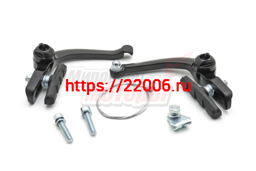 Тормоз U-brake BMX стальные черные "HS" +болты+трос (HX-U02) Тормоз U-brake BMX стальные черные "HS" +болты+трос (HX-U02)