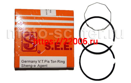 Кольца поршневые SEE 152QMI 125cc d-52.4 +0.25