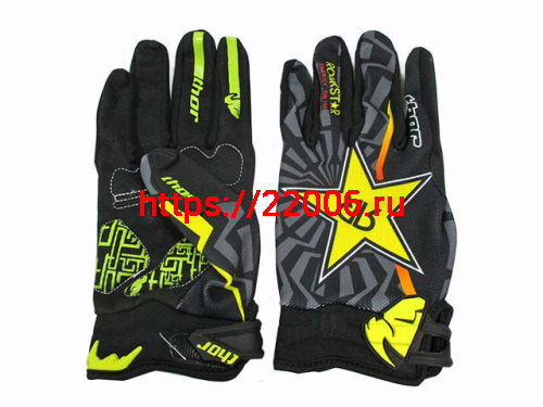 Перчатки THOR T02 (XXL) черно-желтые Перчатки THOR T02 (XXL) черно-желтые