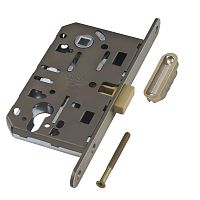 B06103.50.12.640 AGB (АГБ) Корпус врезного замка магнитный под цил. (ант.бр) MEDIANA POLARIS с отв. пл. (скин)