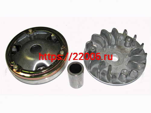 Вариатор Suzuki AD-100 в сборе (ролики, наружный шкив, палец) ТММР Вариатор Suzuki AD-100 в сборе (ролики, наружный шкив, палец) ТММР