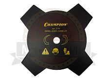 Нож мет. 255мм х 20.0мм х 1.6мм х 4 зуба (C5119/C773) для жесткой травы, косы более 25см3, CHAMPION